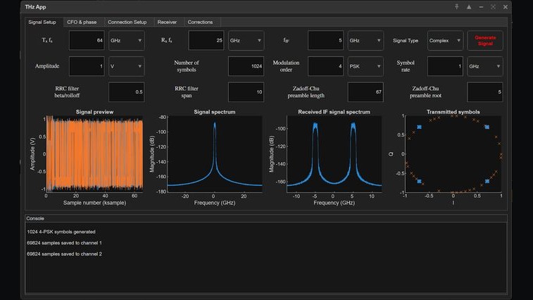 End-to-end wireless communication chain simulator interface